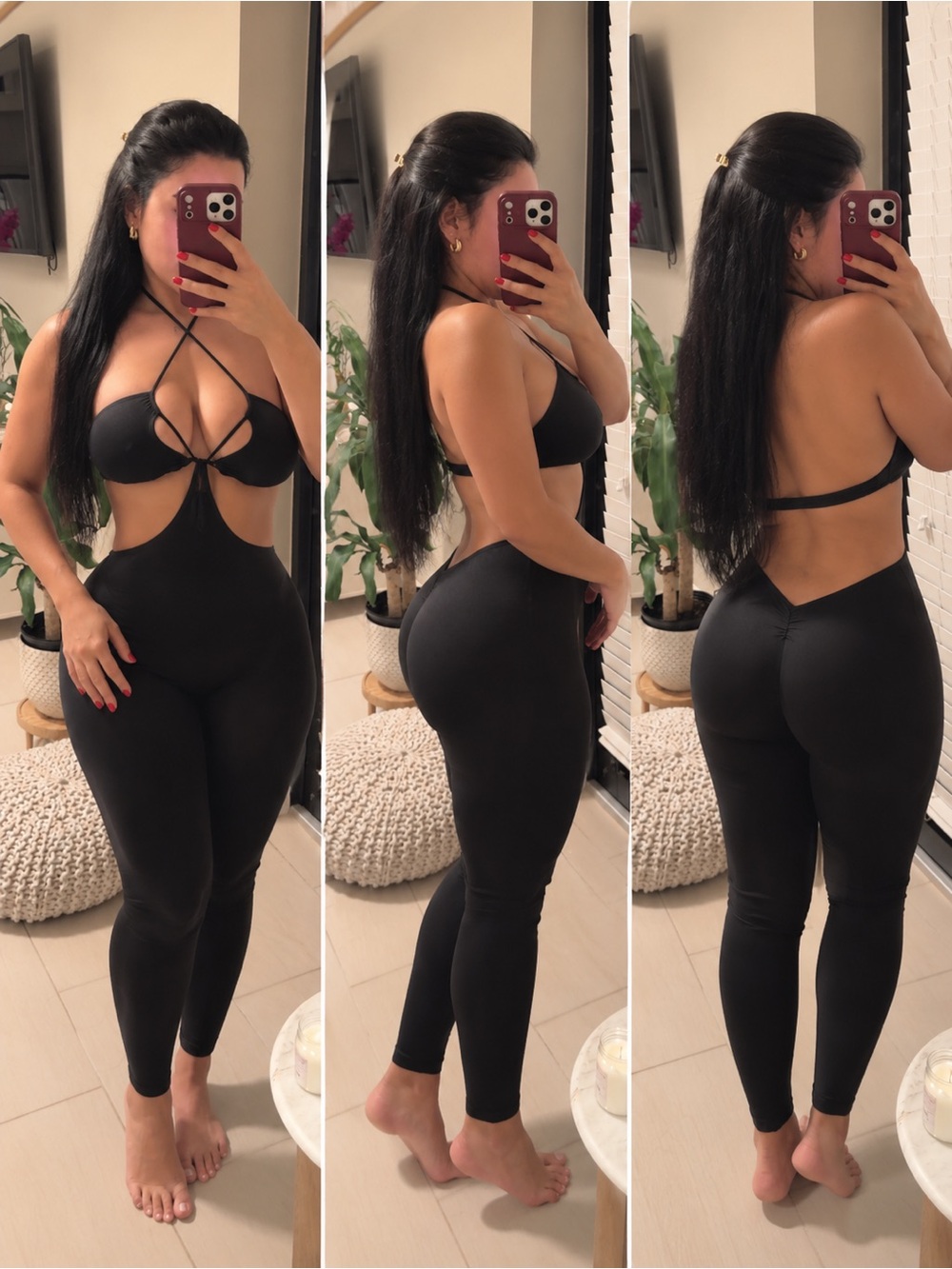 Black Cutout Jumpsuit - Women Pants & Jumpsuits